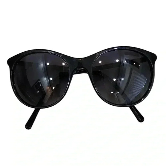 Authentic BURBERRY SUNGLASSES Burberry Black Cat Eye Sunglasses and hard case - Picture 3 of 10